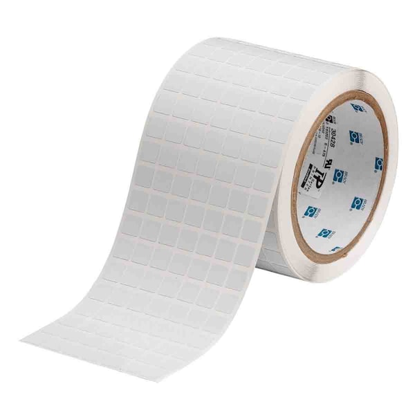 1 mil Polyimide Circuit Board Labels 0.375in H x 0.375in W White 10000/RL